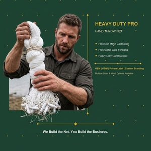 ตาข่ายดักปลาแบบมือโยก Heavy-Duty-Pro พร้อมตาข่ายที่มีความแม่นยำสูง สำหรับการหาอาหารในทะเลสาบน้ำจืด มาตรฐาน B2B อุปกรณ์ทนทาน คุณภาพสูง - Product Image 1