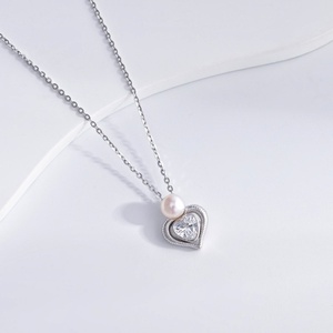 OEM plata 925 silver Golden bow Round Zircon necklace Everyday wear gift 18k gold plated butterfly ladies pendant necklaces - Product Image 5