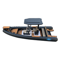 Bateau pneumatique de luxe Haide CE 23 pieds (7m) DL700 avec cabine, mini-jetski électrique, ponton gonflable, trimaran et quai flottant