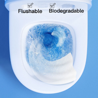 Mini lingettes humides écologiques personnalisées pour toilettes humides lingettes à rincer dans le papier toilette