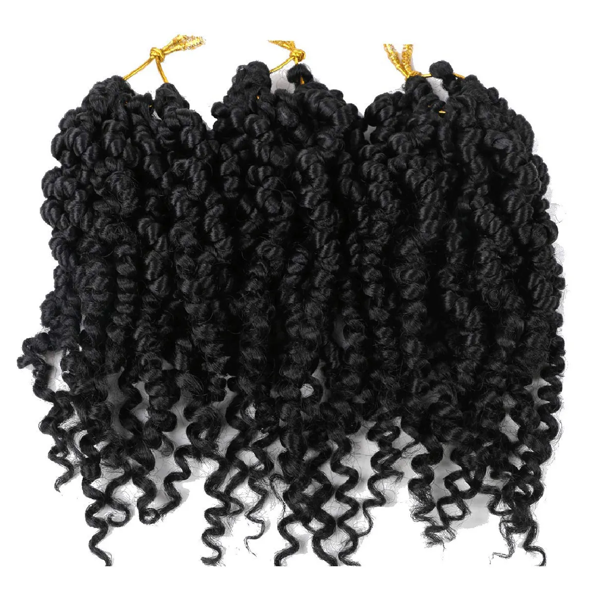 All'ingrosso Bomb Twist Crochet Hair 12 pollici Crochet Hair con estremità ricci Crochet River Boho Box trecce per donne nere