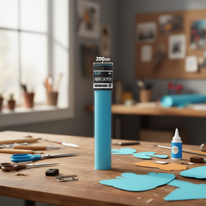 Carta Crespa Ilan 50x200 Cm Blu Lago Per Lavori Artigianali - Product Image 3