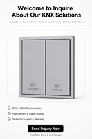 Panneau tactile KNX 2 voies 2 gangues Smart Life, télécommande pour lumières et rideaux, gamme complète de modèles, prix abordables