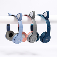 Grosir Headset kucing P47M nirkabel dengan pencahayaan RGB P47 pengalaman memukau daya rendah indikator baterai LED desain tahan air