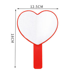 Specchio Cosmetico a Forma di Cuore Zonyin, Specchio Portatile in Plastica con Logo Personalizzato, Regalo Promozionale Aziendale - Product Image 3
