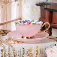 Ensembles de tasses et soucoupes à thé en céramique en gros avec logo personnalisé pour la maison, le café, l'hôtel, les cadeaux