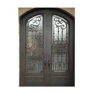 Porte en fer forgé Porte vitrée à rupture thermique - Product Image 1