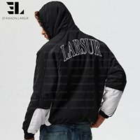 Veste bomber réversible en fausse fourrure léopard LARSUR Custom Factory, veste tactique utilitaire courte, veste de pilote en nylon satiné patchwork