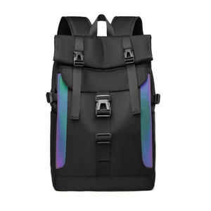 Custom Waterproof Roll-up Lid <b>Backpack</b> Port Style Trendy <b>Backpack</b> <b>Large</b> Capacity Hiking Reflective <b>Backpack</b> - Product Image 1