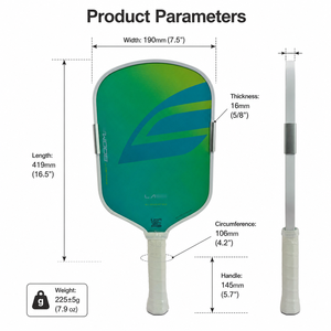 Nueva Pala de Pickleball Selk Boom Elongated Calypso con Núcleo de Espuma de 16 mm, Núcleo de Espuma BoomCore que Nunca se Rompe, Superficie de Fibra de Carbono - Product Image 6