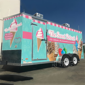 Carritos de Comida Móviles Personalizados de Acero Inoxidable, Camiones de Comida, Precio de Camiones de Comida, Camión de Helados y Café, Remolque de Comida - Product Image 2