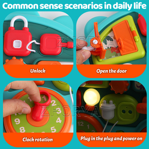 Zhorya multifonctionnel Montessori occupé conseil jouet ensemble éducatif <span class=keywords><strong>musique</strong></span> jouet voiture pour la petite <span class=keywords><strong>enfance</strong></span> motricité fine - Product Image 4