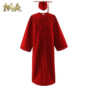 Abito di laurea classico Unisex personalizzato e berretto per adulti università per celebrare abiti di laurea neri blu reale opachi - Product Image 4