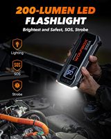 WOLFBOX 3000A Jump Starter Portabel 12V Penguat Baterai Truk Lampu LED Pengisian Cepat 60W (Adaptor Tidak Termasuk) Baterai 16000mAh