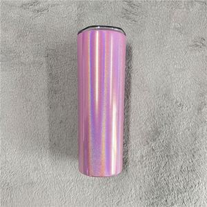 Gobelet isotherme de sport extérieur 20oz en acier inoxydable à paillettes, personnalisable par sublimation, portable - Product Image 6