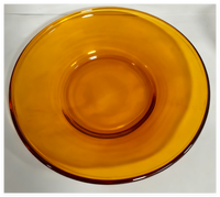Petites assiettes en verre - avec bord rebordé, ensemble d'assiettes en verre rose, assiette à dessert transparente, passe au lave-vaisselle et au micro-ondes