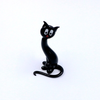 Élégant Murano Verre Figurine de Chat En Gros