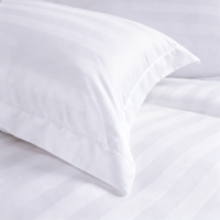 Percale Luxury 100% Cotton 300TC Broderie Logo Housse de couette Home Collection Queen Size Ensemble de literie