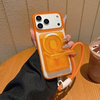 Casing Ponsel Dompet Magnetik dengan Penyangga untuk iPhone 17 Pro Max 16 15 14 Plus 13 Pelindung Anti Benturan