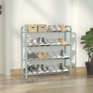 Mới Đơn Giản Đa Hai Lớp Nhanh Chóng Lắp Ráp Tủ Đứng Tự Hiển Thị Giá Sống Thép Không Gỉ Giày Giá Tổ Chức Cho Hộ Gia Đình - Product Image 3