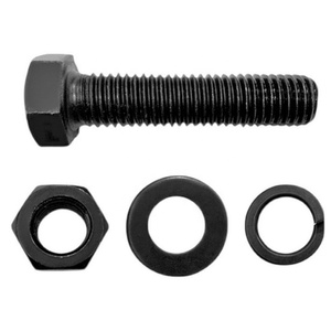 Pernos y Tuercas Hexagonales Negros Din933 M6, Pernos <span class=keywords><strong>M10</strong></span>, Tuerca y <span class=keywords><strong>Perno</strong></span> M12 M13, Tuerca y <span class=keywords><strong>Perno</strong></span> de Acero Inoxidable - Product Image 1