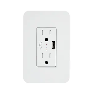 US standard wifi smart home use tuya wifi smart power wall socket outlet