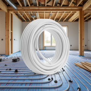 Tuyau de chauffage par le sol PEX-AL-PEX 5/8 pouce 82 pieds blanc avec barrière anti-oxygène composite pour systèmes de chauffage - Product Image 2