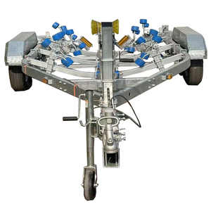 Remorques de <span class=keywords><strong>bateau</strong></span> à double essieu <span class=keywords><strong>Remorque</strong></span> de <span class=keywords><strong>bateau</strong></span> en aluminium Capacité de charge 2500kg <span class=keywords><strong>Remorque</strong></span> de <span class=keywords><strong>bateau</strong></span> utilitaire Jet Ski Kayak personnalisée - Product Image 1