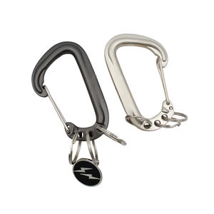热销耐腐蚀不锈钢骨形登山扣钥匙扣，带钥匙圈，可作为赠品 - Product Image 2