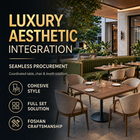 JEILI Diseño de Hoteles y Restaurantes a Medida, Proyecto de Lujo Llave en Mano, Solución Integral, Juego de Mesa y Sillas Comerciales