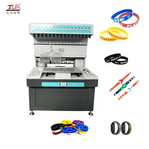 Jinyu automatic silicone product rubber band patch machine is used for wristband bracelet 3D keychain making