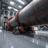 Ligne de poudre d'aluminium et de calcium Honeke |   Système de four rotatif de 90 kW, broyeur à boulets, dépoussiéreur |   Henan Chine |   220/380V |   1 an