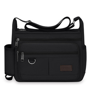 New Men's Casual <b>Canvas</b> Messenger <b>Bag</b> <b>Large</b> Capacity Fashionable Single Shoulder Business Crossbody <b>Bag</b> with Button for Summer - Product Image 4