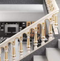 Moulures et garde-corps d'escalier en plastique ABS moulé par injection, marque OEM, produit domestique durable pour la décoration extérieure