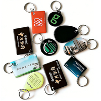 Porte-clés RFID mini en époxy avec logo personnalisé, 125 KHz, sans contact, pour accès hôtelier et partage social, vente en gros, directement de l'usine