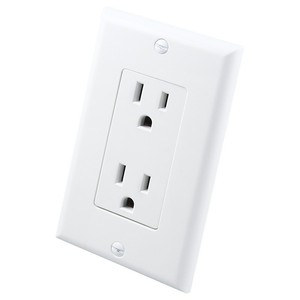 Presa a Muro Americana in Plastica NEMA5-15R Certificata UL/CUL, 15A 125V, per Uso Domestico - Product Image 5