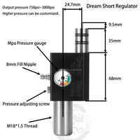 Régulateur de pression PCP HubenPower haute pression 4500 psi avec valve Dream Z réglable pour réservoir HPA de carabine à air comprimé