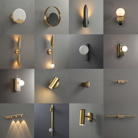 Applique murale LED de style nordique et américain moderne et minimaliste, lumière chaude pour salon, chambre, escalier, couloir, allée