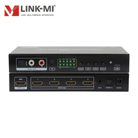 Commutateur HDMI 4x1 4K60Hz, 4 entrées 1 sortie, commutateur vidéo avec extracteur audio IR RCA 2.0 SPDIF 5.1