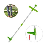 Facile à utiliser Long Pole Weed Alliage d'aluminium Horticulture Herbe Grabber Manuel Weed Remove Garden Weeder