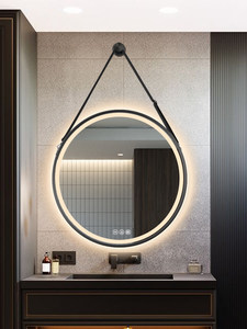 Miroir <span class=keywords><strong>de</strong></span> Maquillage Intelligent <span class=keywords><strong>IP44</strong></span> avec Bande Lumineuse, Design Nordique, Cadre en Alliage d'Aluminium, Éclairage LED, Suspendu pour <span class=keywords><strong>Salle</strong></span> <span class=keywords><strong>de</strong></span> <span class=keywords><strong>Bain</strong></span> et Chambre à Coucher - Product Image 5
