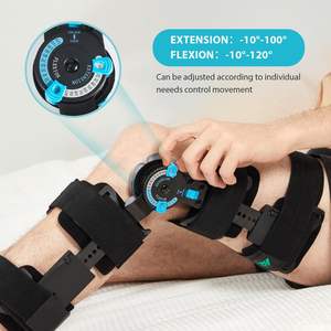 Penyangga lutut, kualitas berengsel rom tiang op lutut pelindung imobilisasi orthosis - Product Image 4