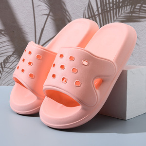 Chanclas de EVA para mujer Guru, blancas, con boca de pez, antideslizantes, transpirables, sandalias de verano cómodas, con aumento de altura, para uso doméstico - Product Image 2