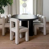Éponge élastique de haute qualité pour Banquet de luxe, sac de salle à manger en velours gris, coussin en cuir, pieds en bois, pour restaurant