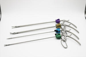 Penjepit Jenis Pistol Manual Ukuran L Baja Kelas Medis Diameter Batang 10mm Panjang Kerja 330mm untuk Anastomosis Tanpa Jahitan - Product Image 3