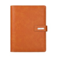 Coffret cadeau A5 en cuir de qualité supérieure avec fermeture magnétique-Journal exécutif de luxe pour réunions d'affaires 250339-A