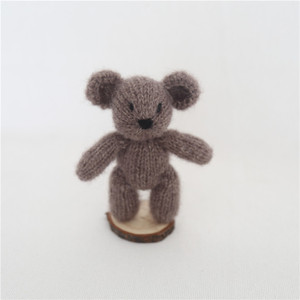 Amigurumi bé gái Đồ chơi hình ảnh Prop gấu Bunny đan <span class=keywords><strong>Mickey</strong></span> Crochet angora Chuột chụp ảnh trẻ sơ sinh Thú nhồi bông - Product Image 5