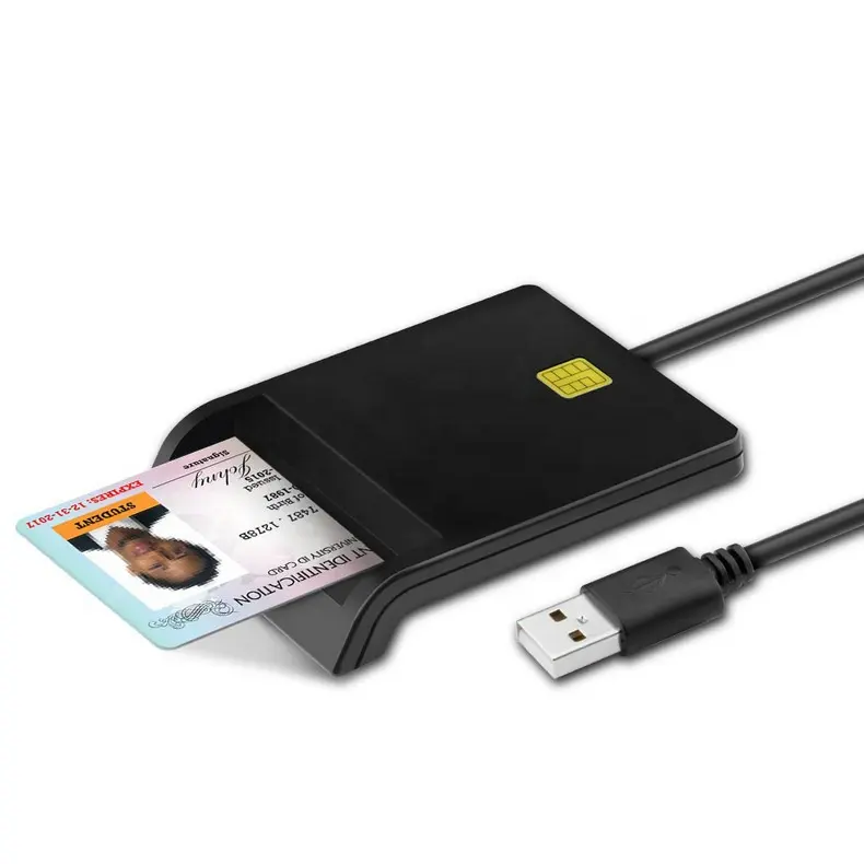 Atm Emv Usb Credit Smart Card Reader / Cac Common Access Card Reader Writer