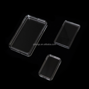 Temizle Pmma yuvarlak özel depolama 19Mm 46Mm 50Mm ekran dikdörtgen akrilik sikke kapsül köpük ile - Product Image 4