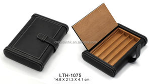 Vente en gros de boîtes à cigares humidificateurs portables support de livre en forme de bois de cèdre paquet de cigarettes humides cave de voyage boîte à cigares - Product Image 3